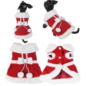 Mrs. Claus puppy outfit
